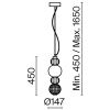 Подвесной светильник 1*LED 17Вт Золото IP20 Collar P069PL-L17G3K Maytoni