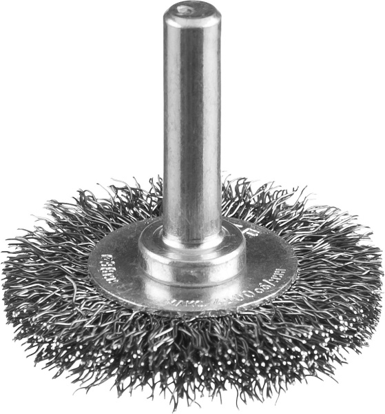 Профессионал. Щетка дисковая для дрели, витая стальная проволока 0,3мм, 38мм ЗУБР