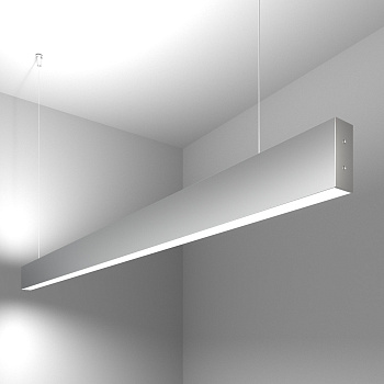 Линейный светодиодный подвесной двусторонний светильник 50Вт 6500К серебро матовое IP20 (a041494) Elektrostandard Pro