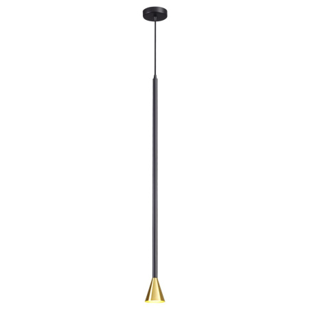 Подвесной св-к LED GU10 7W 220V PIPA черно-золотистый/металл ODEON LIGHT