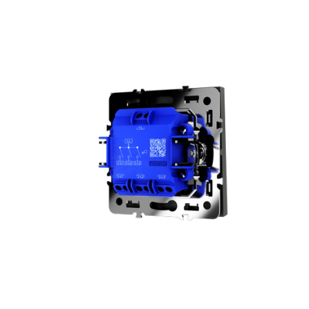 Выключатель встраиваемый Voltum S70 трехклавишный 10А, (титан)