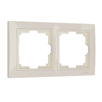 Snabb basic Рамка на 2 поста (слоновая кость, basic) Werkel