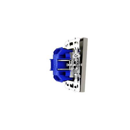 Выключатель встраиваемый Voltum S70 одноклавишный с подсветкой 10А, (шелк)
