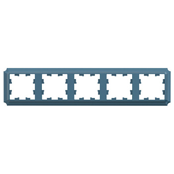 ATLASDESIGN ANTIQUE 5-постовая рамка, универсальная, изумруд Systeme Electric