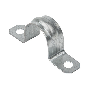 Скоба металлическая двухлапковая d21-22 мм (100 шт) PROxima EKF