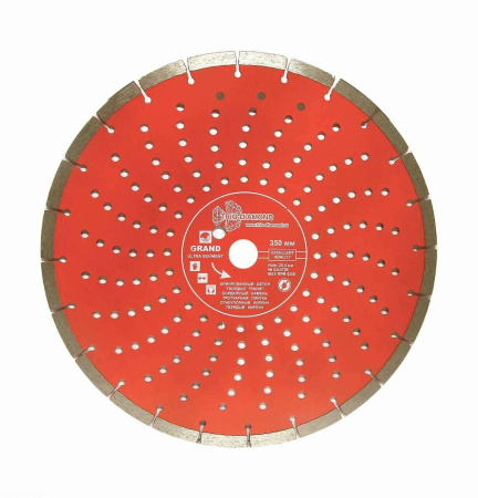 Диск алмазный отрезной 350*25,4 Сегментный серия Grand hot press 170350, GUS729 Trio-Diamond