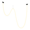 Трековый подвесной светильник LED 100Вт Черный IP20 Magnetic track system Exility TR101-2-100W3K-B Technical Maytoni
