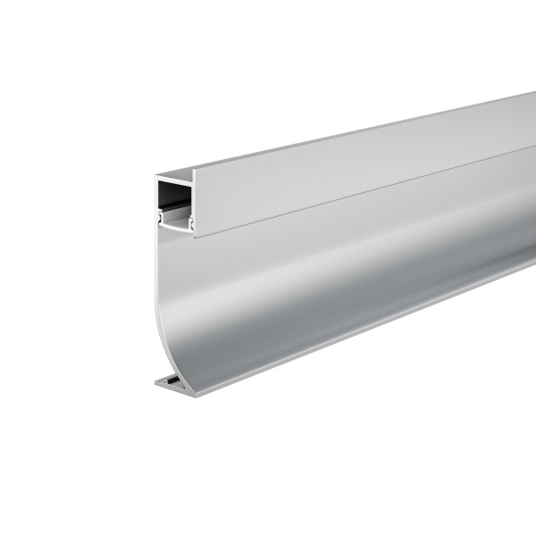 Алюминиевый профиль плинтус с подсветкой 53x14 Серебро (ALM-5314-S-2M) Technical Maytoni