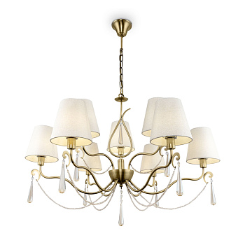 Люстра 9*E14 40Вт Латунь IP20 Madeline FR2019PL-09BS Freya