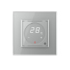 Терморегулятор пола 16А, сенсорное управление, датчик воздуха, 1 пост, цвет серый Livolo