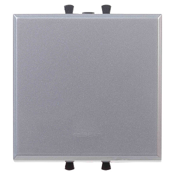 Кнопка одноклавишная модульная, "Avanti", "Закаленная сталь", 2 модуля DKC