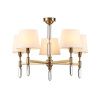 Люстра E14 5*40W LONDON бронзовый/белый/ткань ODEON LIGHT