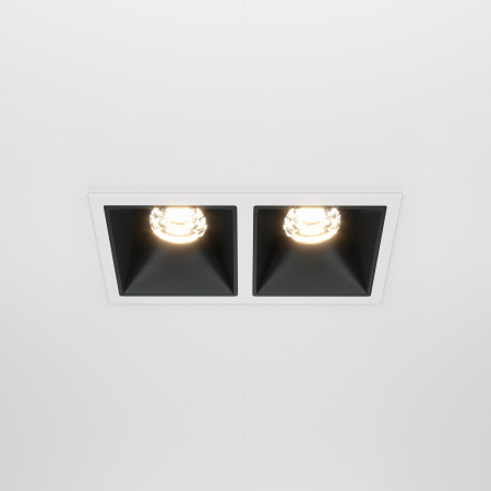 Встраиваемый светильник LED 20Вт Бело-черный IP20 Downlight DL043-02-10W3K-D-SQ-WB Technical Maytoni