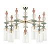 Люстра потолочная E14 7*40W BIZET золото/разноцветн./керамика/стекло ODEON LIGHT