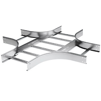 Х-ответвитель 80х600 R300, цинк-ламельный DKC