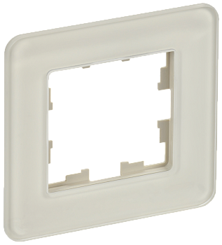 BRITE Рамка 1-мест. РУ-1-2-Бр стекло песчаный RE IEK