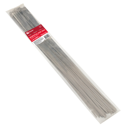 Хомут AISI 304 из нержавеющей стали, 7,9x840 (100 шт) FlexLock PROxima EKF