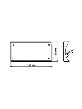 Накладка на бревно деревянная универсальная НБУ 1Пх4 280 мм, сосна TDM