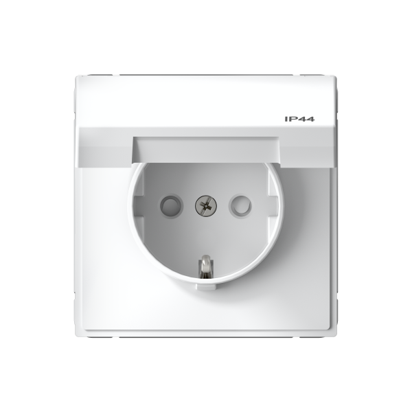 ARTGALLERY РОЗЕТКА с заземл. со шт. с крышк, 16А, IP44, механизм, БЕЛЫЙ Systeme Electric