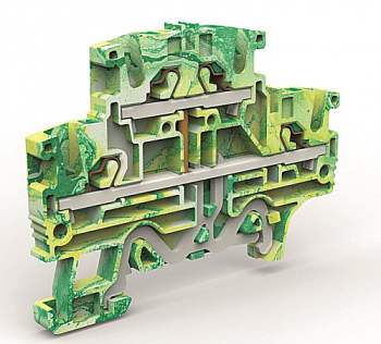 Двухуровневая клемма заземления на 2,5 кв.мм DKC