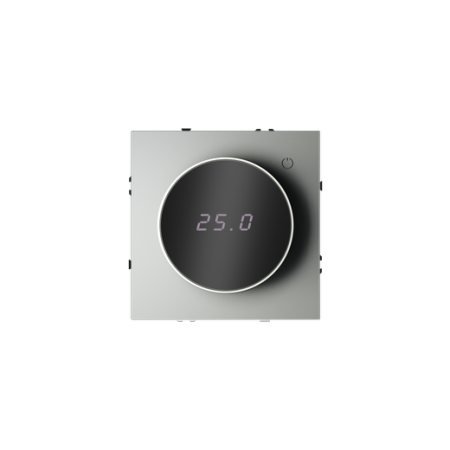 Терморегулятор электронный Voltum S70 с индикацией и датчиком, для теплого пола, (сталь)