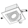 Встраиваемый светильник 1*GU10 50Вт Серебро IP20 Metal Modern DL008-2-01-S Technical