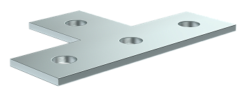 Пластина соединительная T-образная для STRUT-профиля HDZ IEK