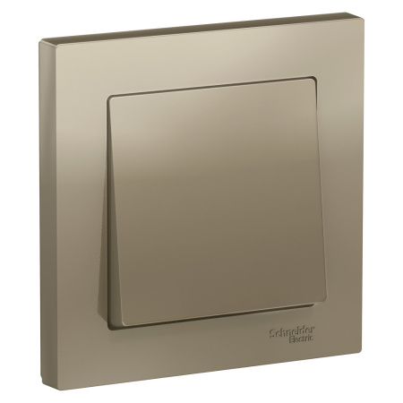ATLASDESIGN Выключатель СУ 1-кл. в сборе 10А шампань IP20 Schneider Electric