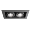 Встраиваемый светильник 2*GU10 50Вт Серебро IP20 Metal Modern DL008-2-02-S Technical