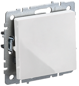 BRITE Выключатель 1-клавишный 10А ВС10-1-0-БрБ белый IEK