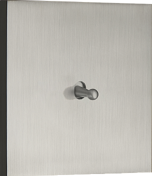 Donel N96 выключателя звонкового типа на 1 тумблер, Каплевидный, 10AX 250V, Вороненая сталь, серия DT