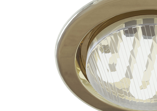 Встраиваемый светильник 1*GX53 15Вт Золото IP20 Metal Modern DL293-01-G Technical