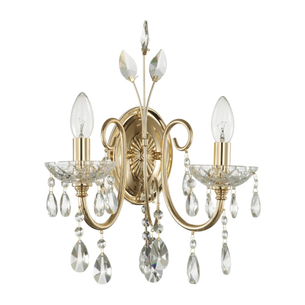 Бра E14 2*40W VERSIA золотой/хрусталь ODEON LIGHT Бра E14 2*40W VERSIA золотой/хрусталь ODEON LIGHT