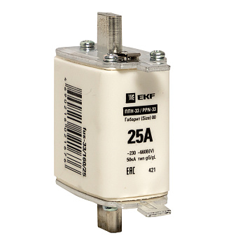 Плавкая вставка ППН-33 160/ 25А габарит 00 PROxima EKF