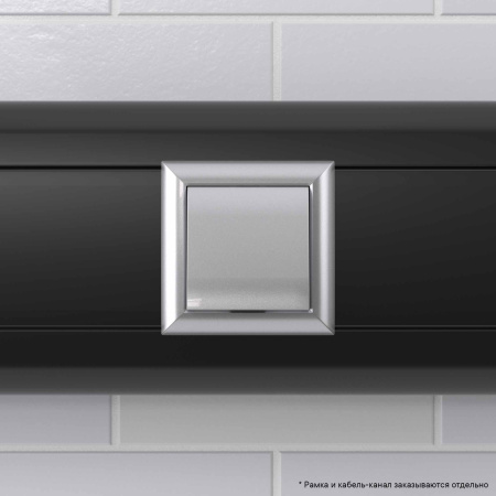 Вывод кабеля модульный "Avanti", "Закаленная сталь", 2 модуля DKC