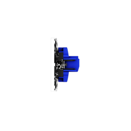 Розетка акустическая встраиваемая Voltum S70 4-местная, (белый матовый)