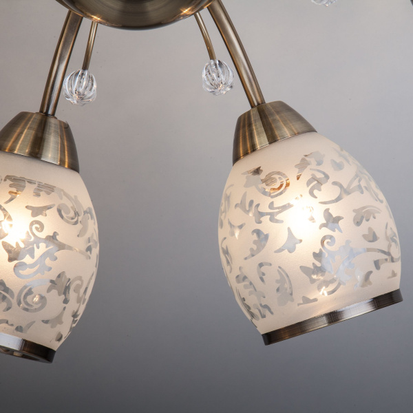 Люстра классическая 8*E27 60Вт античная бронза IP20 Gabriella (30026/8 античная бронза) Eurosvet