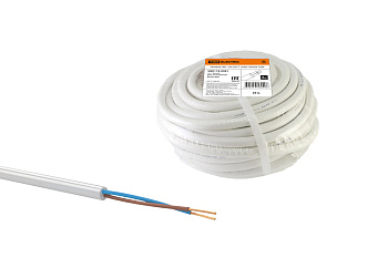 Провод ПВС 2х4 ГОСТ (20м), белый TDM