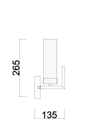 Настенный светильник (бра) 1*E14 60Вт Хром IP20 Adeline FR5214WL-01CH Freya