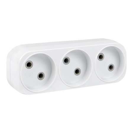 Разветвитель 3 гн, б/з плоский 6А 250B PROxima EKF