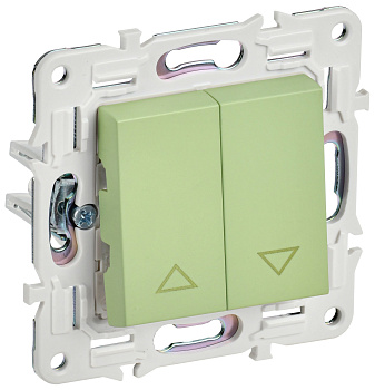 SKANDY Выключатель жалюзи 10А SK-V12G мятный IEK