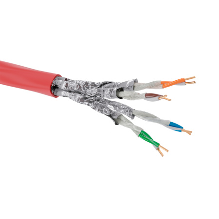 Кабель CAT 6A, U/UTP Application, нг(А)-FRHF, бухта 500м, красный DKC