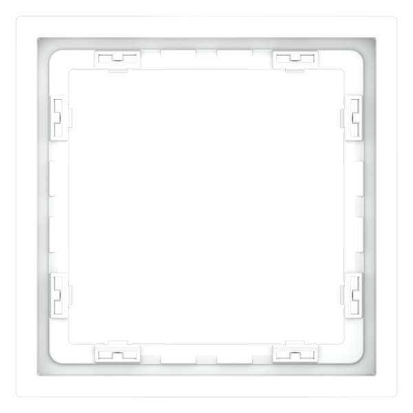 Рамка пластиковая Voltum S70 на 1 пост, (белый матовый)