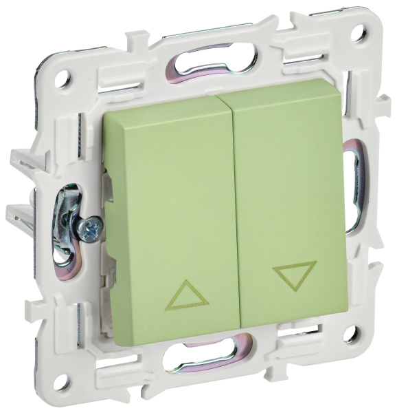 SKANDY Выключатель жалюзи 10А SK-V12G мятный IEK