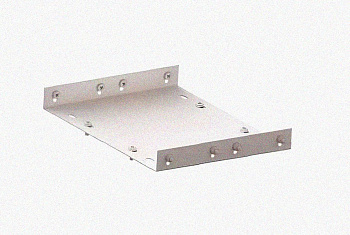 Соединитель лотковый замковый СЛЗ-250х80х1,5 УТ1,5, оцинкованный лист, S1,5