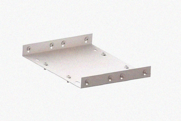 Соединитель лотковый замковый СЛЗ-250х80х1,5 УТ1,5, оцинкованный лист, S1,5