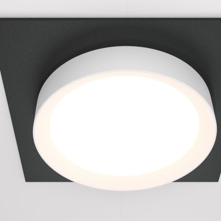 Встраиваемый светильник 1*GX53 15Вт Черно-белый IP20 Downlight DL086-GX53-SQ-BW Technical Maytoni