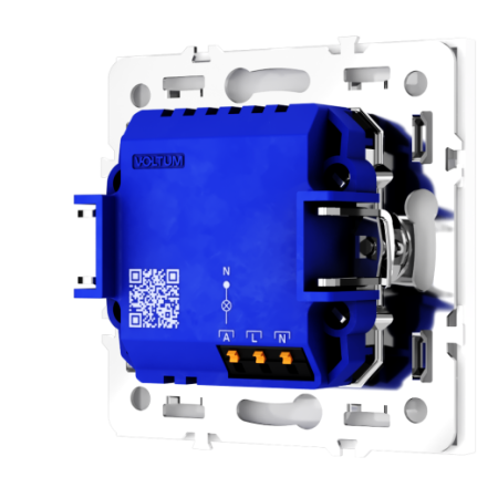 Датчик движения встраиваемый Voltum S70, (белый глянцевый)