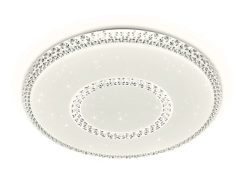 Потолочный светодиодный светильник с пультом FF99 WH белый 72W D500*70 (ПДУ ИК) Ambrella Light