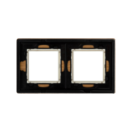 Рамка из натурального дерева, "Avanti", беленый дуб, 2 поста (4 мод.) DKC